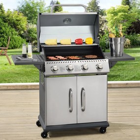 Juskys Kansas gázgrill 4 égővel 12 kW