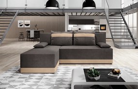 Univerzális ülőgarnitúra, szürke/bézs, ROMAND