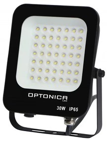 Optonica SMD LED Reflektor Fekete 30W 2700lm 4500K nappali fehér 5728