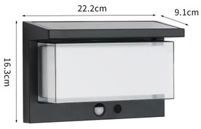 Brilagi - LED napelemes lámpa szenzorral SUN LUME LED/10W/3,7V 4000mAh IP44