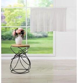 Fehér voile fényáteresztő függöny 150x50 cm Avenue – Mendola Fabrics