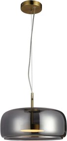 ITALUX PND-17760B-BRSSSG CASTE Modern Függesztett Lámpa Füstös, Arany LED IP20