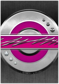 Poszterek 70x100 Lila mintás Absztrakt