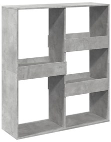 betonszürke szerelt fa térelválasztó 100 x 33 x 115 cm