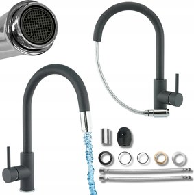 Konyhai Csaptelep Kihúzható Kifolyócsővel Éjszakai Fej Marcella Mosogató Csaptelep