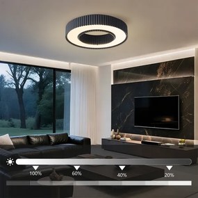 Brilagi - LED dimmelhető mennyezeti lámpa LUMIX LED/48W/230V 3000-6000K fekete, átmérő 50 cm + távirányító