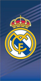 Real Madrid Crown Blue fürdőlepedő, strand törölköző 70x140cm (Fast Dry)