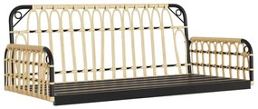 polirattan és acél hintapad párnákkal 105 x 58 x 38 cm