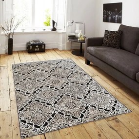 Grando exclusive klasszikus szőnyeg bézs fekete 65 x 210 cm