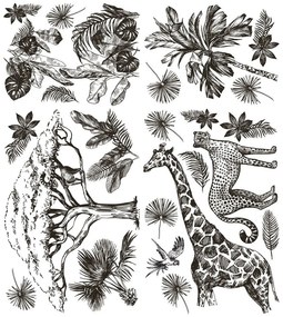 Savanna dekorációs falmatrica - Ambiance