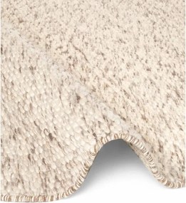 Bézs-natúr színű kézi szövésű gyapjú kerek szőnyeg ø 160 cm Lyon Beans – Elle Decoration