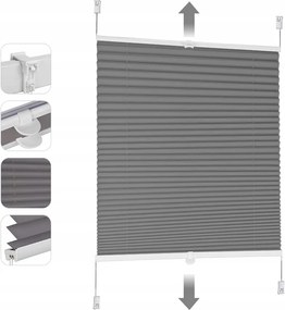 Pliszírozott Roló Antracit 50 X 130 CM