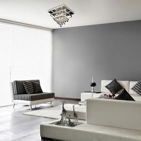 Rabalux 2239 - Felületre szerelhető kristálycsillár PALLAS LED/36W/230V + 4xE14/40W