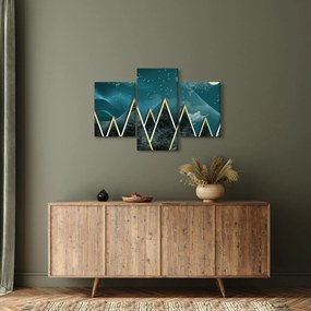 Kép - telihold az arany hegyek felett (90x60 cm)