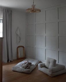 Mini Cube Dark Grey kinyitható gyerekfotel lábtartóval - Karup Design