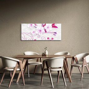 Virággal ellátott gally képe (120x50 cm)
