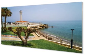 Akrilkép Spanyolország Coast világítótorony 100x50 cm