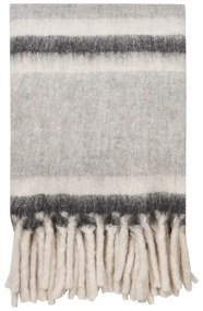 Szürke gyapjúkeverék takaró 130x170 cm Carmel – House Nordic