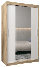 Ruhásszekrény 120 cm Toki 1 (szonoma tölgy + matt fehér). 1064898