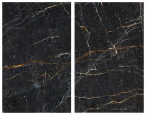 Edzett üveg tűzhely fedőlap szett 2 db-os 52x30 cm Marble – Allstar