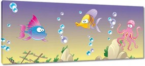 Vászonkép 100x40 A vidám halak csodálatos világa