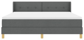 Boxspring ágy matrac, szürke, 180 x 200 cm, szövet