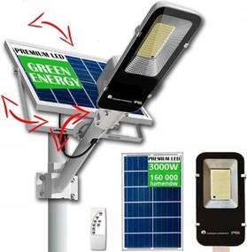 Napelemes Utcai Lámpa Led Erős 3000W Szürkületi Mozgásérzékelő Távirányító