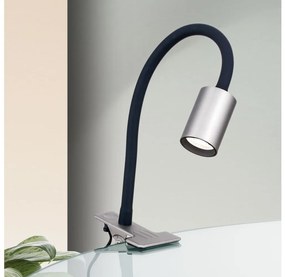 Orion Str 10-489- LED Rugalmas asztali lámpa klipsszel KURT LED/5W/230V ezüst