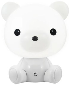 LED Szabályozható gyerek éjjeli lámpa 2,5W/230V fehér medve