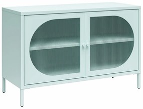 Világoskék fém tálalószekrény 100x64x40 cm Luna – Støraa