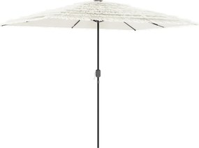vidaXL fehér kerti napernyő acél rúddal 300 x 200 x 250 cm