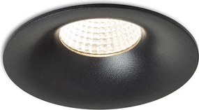 RENDL FLEUR IP54 DIMM sĂŒllyesztett lĂĄmpa fekete 230V LED 15W 60° IP54 3000K
