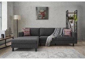 Sarokkanapé Kale Linen Balos - Antracit