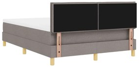 vidaXL Box Spring Ágy Matrac Rózsaszín 160x200 cm Szövet