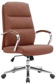Irodai fotel Adonyx (barna camel + króm). 1119449