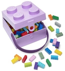 Lila tárolódoboz fogantyúval - LEGO®