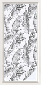 Ablakfólia öntapadós adatvédelem Trópusi levelek 50x116