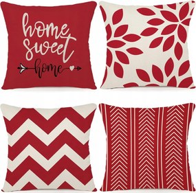 Zwjd 50 x 50 cm-es 4 darabos dekoratív párnahuzat szett