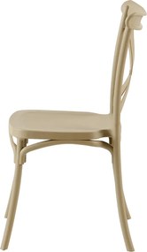 Rakásolható szék, szürkésbarna, SAVITA