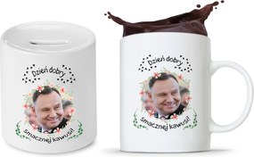 Duda András Pis Ajándék Bögre Persely Szett fényképes nyomtatással