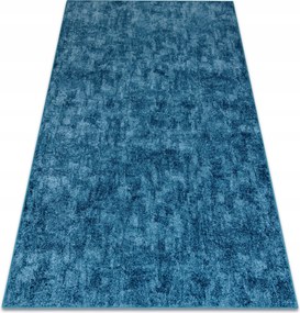 Puha Szőnyeg 100x100 cm Kék Hálószoba Dörzsölt Beton