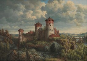 Fotótapéta Falra az előszoba konyhájába Romantikus táj 312x219