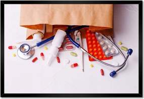 Plakátok keretben 60x40 Orvosi kellékek