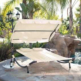 Craftfield BAHAMA relaxációs nyugágy 2 személynek - Bézs