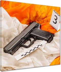 Vászonkép 50x50 Nyomozás pisztoly
