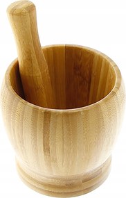 Konyhai Mozsár Bambusz Fa Fűszer- És Gyógynövények