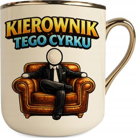 Bögre Krém-arany Cirkuszvezető Vicces Ajándék A Menedzsernek