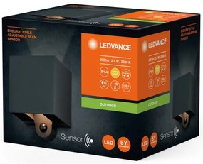 Ledvance - LED Kültéri fali lámpa érzékelővel ENDURA STYLE LED/2,5W/5V