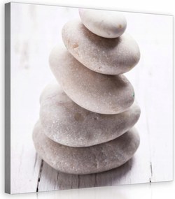 Vászonkép 40x40 Kövek egyensúly nyugalom zen meditáció természet