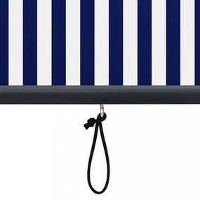 kék és fehér kültéri roló 60 x 250 cm